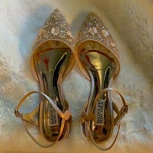 Stunning blush bridal flats